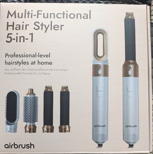 Multi-Functional Hair Styler 5-in-1 - Silver and Gold